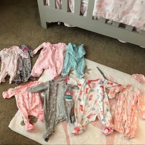 8 new born girl onesies. Selling as bundle!!